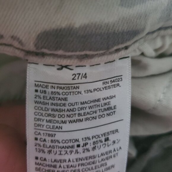 banana Republic Sculpt Skinny Gray Bleached Mid Rise Denim Jeans Size 27 / 4 - Picture 9 of 9